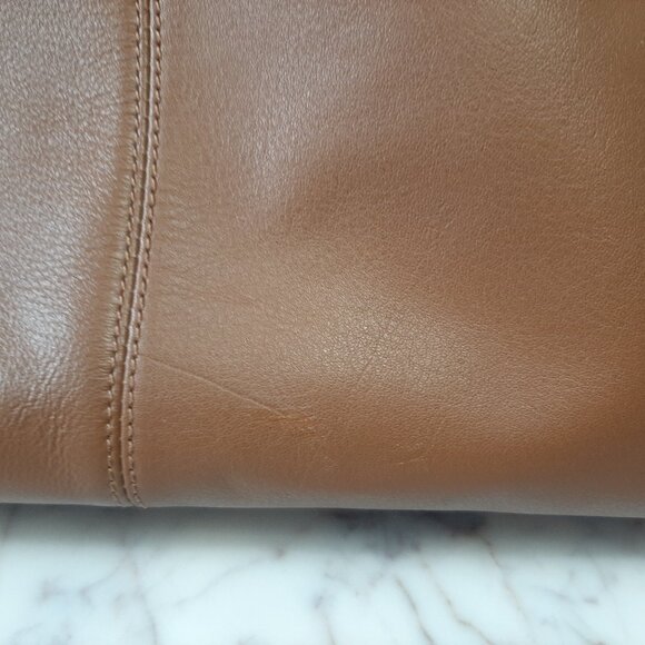 Coach F25205 Brown Tan Taylor Leather Alexis Caryall Tote - Picture 10 of 16